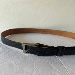 $535 W. KLEINBERG N ALLIGATOR BELT SIZE 44" BLACK